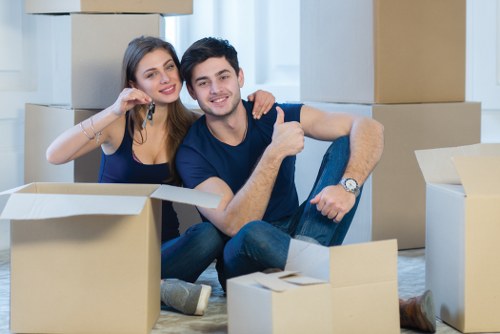 Removal van supporting a house move in Sutton
