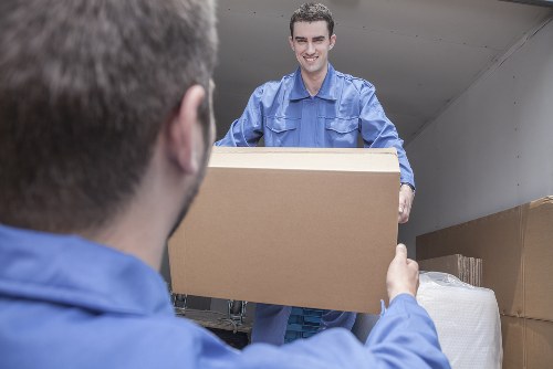 Removal team preparing a house move in Sutton