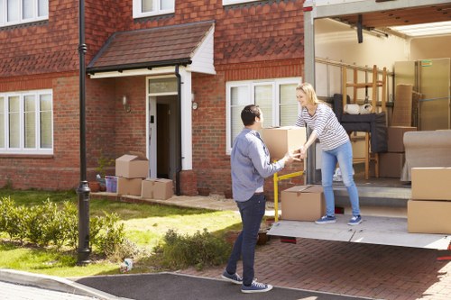 Removal team helping with a local Sutton home move