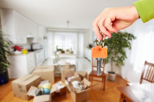 Van service helping with a residential move in Sutton