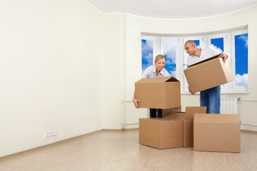 Local house removals team working in Sutton residential area