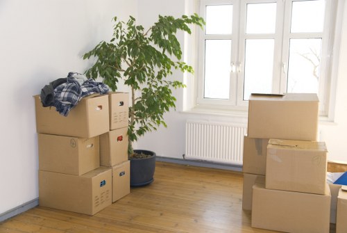 Local removals van helping with furniture transport in Sutton