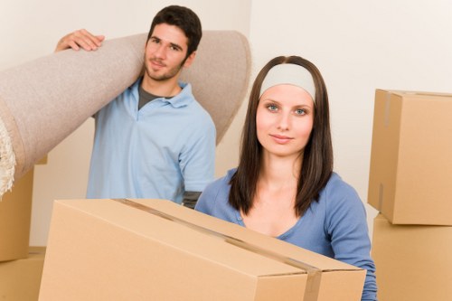Local removals crew handling a business relocation near Sutton town centre