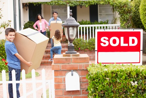 Loading furniture into a removal van in Sutton