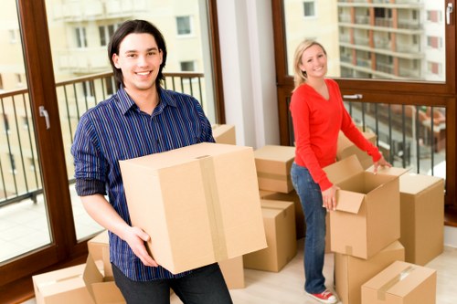 Reliable man and van Sutton team handling careful transport and logistics